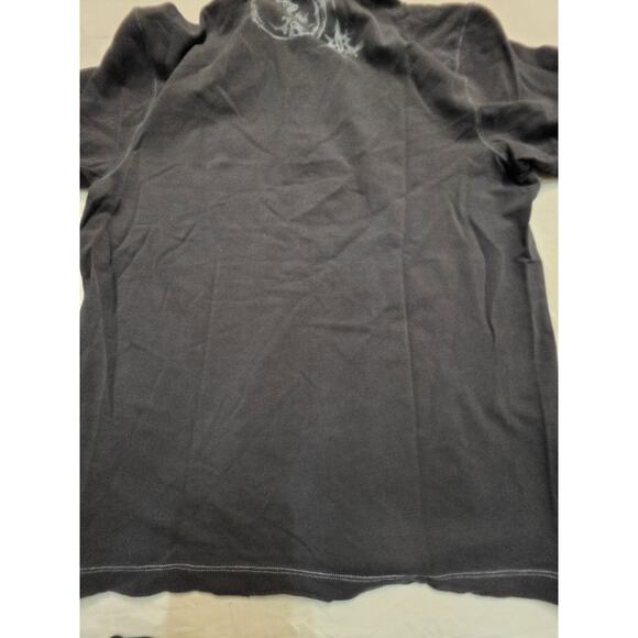 Banana Republic Surf Style Men's Size Medium 3 Button Black Collared Short... - Picture 5 of 6